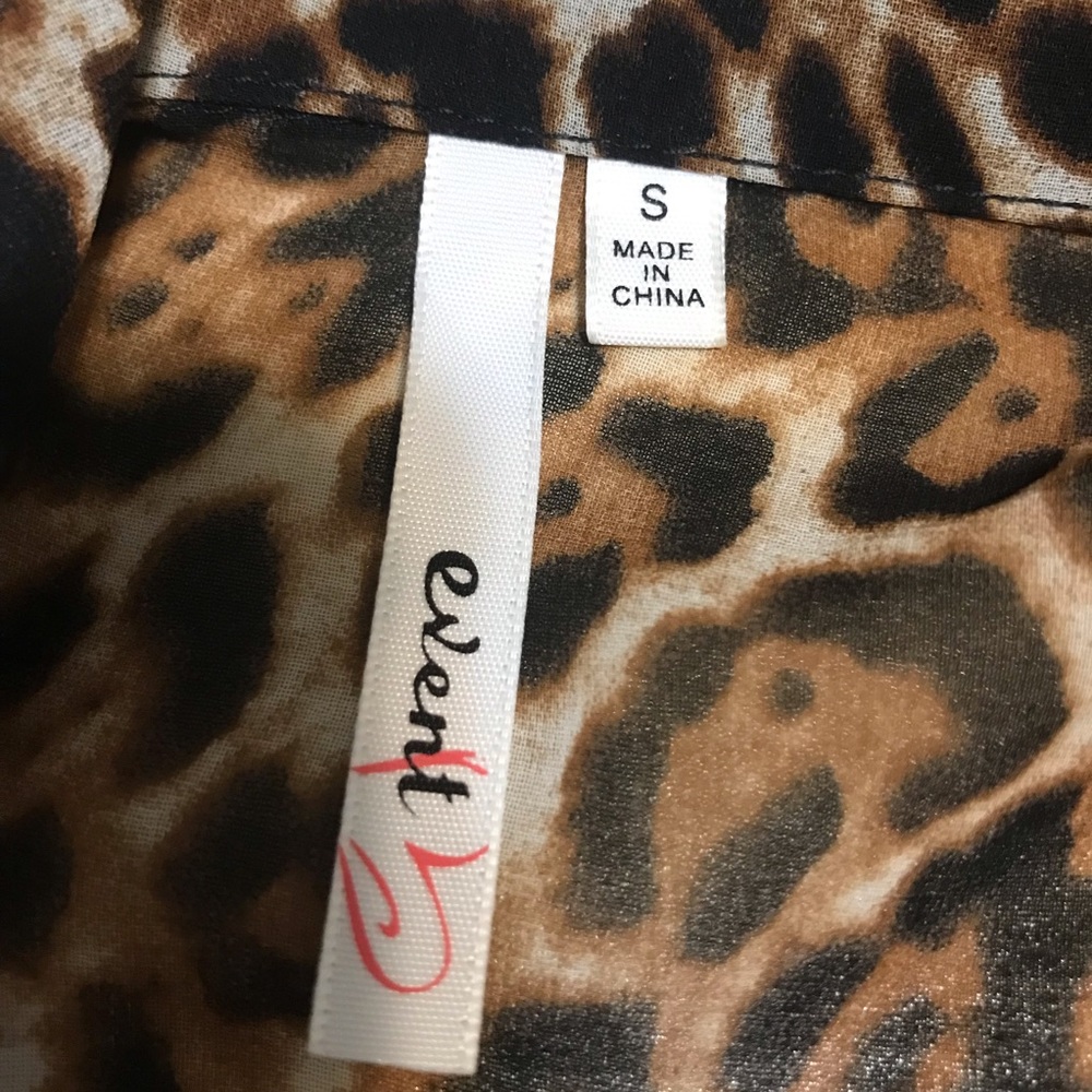 Event leopard wrap top - Picture 5 of 8